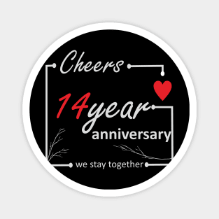 14 Year Anniversary Magnet